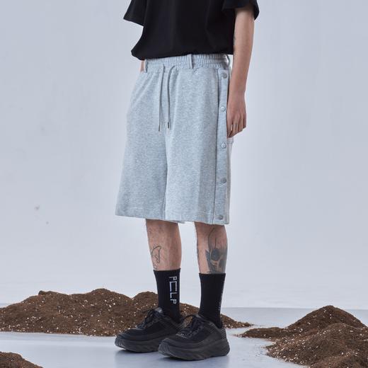 PCLP(PERCLIPS)夏季排扣针织短裤男国潮牌潮流运动休闲宽松五分裤 商品图2