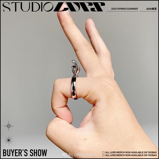 LURS官方原创设计OK手势蹦迪潮玩戒指男ins风简约百搭嘻哈风 商品图1