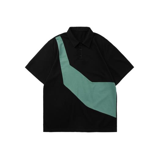 PCLP(PERCLIPS) 拼色短袖POLO衫 国潮牌夏季宽松日系有翻领半袖男 商品图4