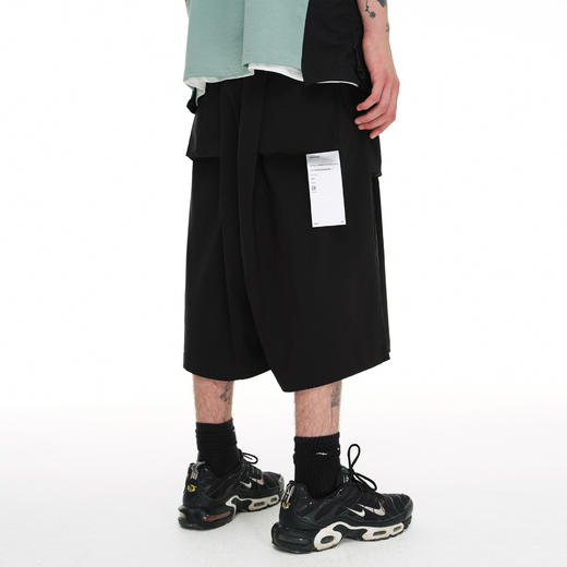 FPA(VENGETICE)皱褶轻薄廓形五分西裤 国潮牌阔腿垂感男西装短裤 商品图0