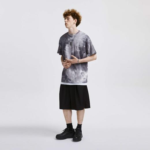 FPA(VENGETICE)宽松扎染渐变短袖 国潮牌水洗情侣装男夏季嘻哈T恤 商品图3