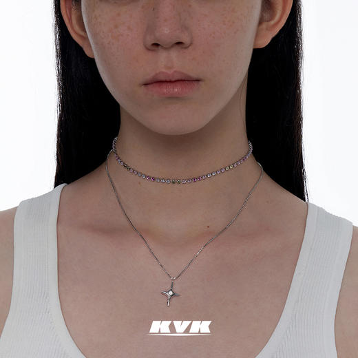 KVK项链女锁骨链2021新款ins潮小众设计感项圈高级感配饰时尚饰品 商品图0