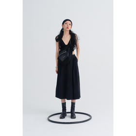 〖HIDDE NN OTES〗原创单肩包 网格抽绳褶皱拼皮运动休闲斜挎包