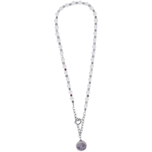 made by dizon 向日葵珍珠项链 潮流叠带搭配衬衣项链 全手术钢 商品图4