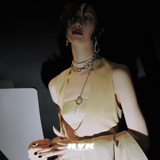 KVK珍珠项链女锁骨链2021新款ins潮小众设计感配饰网红冷淡风饰品 商品图0