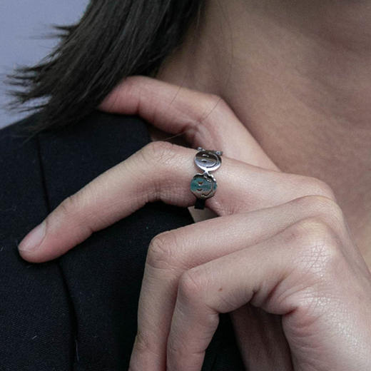 LURS官方店铺设计师款戒指女ins潮酷 网红高保色不婚主义ceroenmi 商品图1