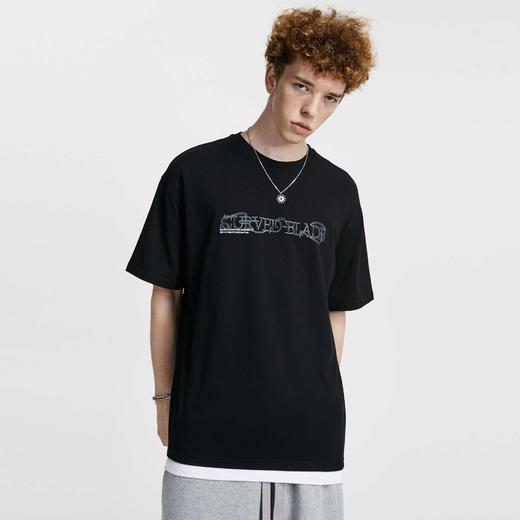 FPA(VENGETICE)双环模糊印花短袖 国潮牌夏季宽松情侣装半袖T恤男 商品图1