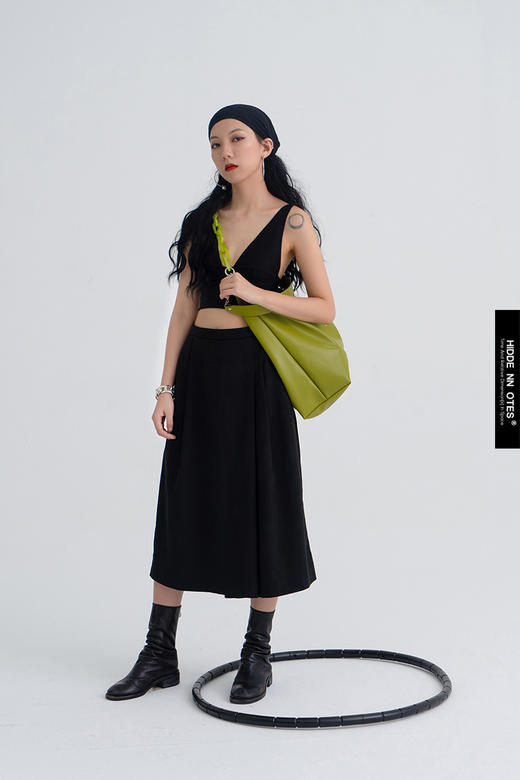 〖HIDDE NN OTES〗原创托特包 仿羊皮大容量牛油果链条斜挎单肩包 商品图3