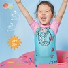贝贝怡2021新款女童连体泳衣宝宝速干防晒美人鱼儿童泳帽泳衣套装212P2355 商品缩略图9