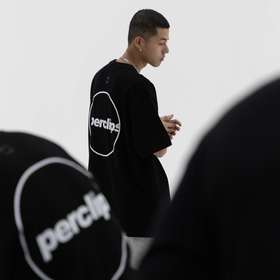 PCLP(PERCLIPS) 纯棉短袖男宽松夏季国潮牌情侣装2021新款半袖t恤