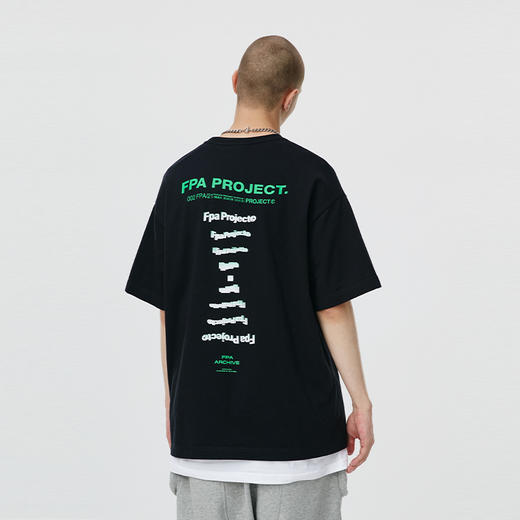 FPA(VENGETICE) 绝密档案旋转字体印花短袖 国潮牌嘻哈宽松休闲男 商品图1