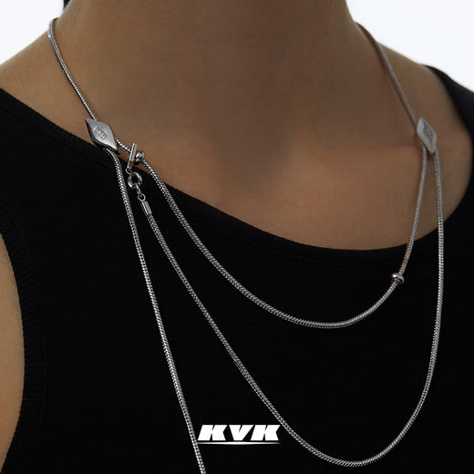 KVK项链女2021年新款多功能绳结项链女轻奢小众锁骨链饰品配饰 商品图3