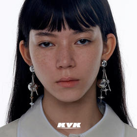 KVK可夹耳环2021年新款潮气质网红耳夹无耳洞女长款流苏复古饰品