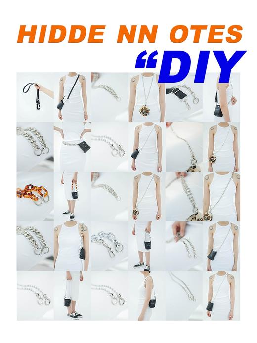 HIDDENNOTES 链条配件 斜跨单肩裤链蹦迪风包包改造金属链条挂钩 商品图0