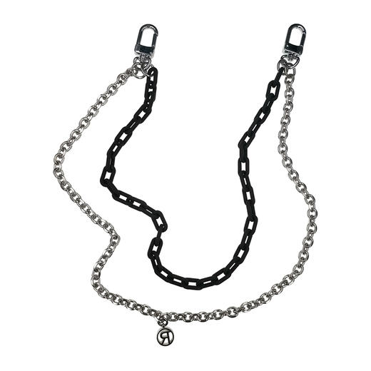 DIZON 钛钢黑色双层裤链 重工业质感垂钓蹦迪街舞夜店嘻哈裤链男 商品图4