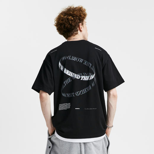 FPA(VENGETICE)双环模糊印花短袖 国潮牌夏季宽松情侣装半袖T恤男 商品图0