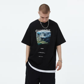 FPA(VENGETICE) 第二地球短袖印花T恤 国潮牌嘻哈宽松街头半袖男