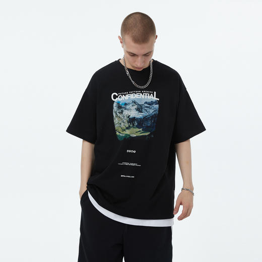 FPA(VENGETICE) 第二地球短袖印花T恤 国潮牌嘻哈宽松街头半袖男 商品图0