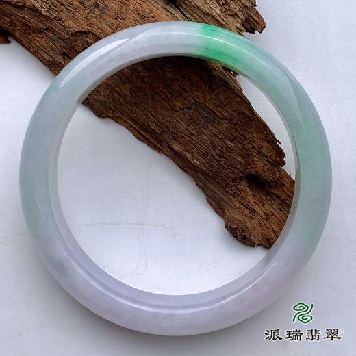 派瑞翡翠 翡翠手镯 糯种 飘翠 商品图0