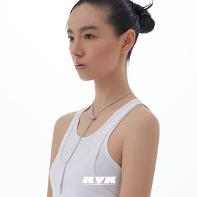 KVK项链2021年新款晶体抽绳项链女轻奢小众设计感饰品配饰女项圈