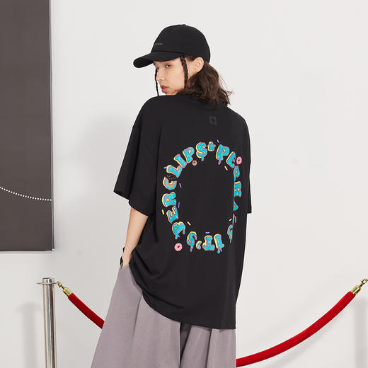 PCLP(PERCLIPS) 彩色圆圈环形LOGO短袖 商品图2