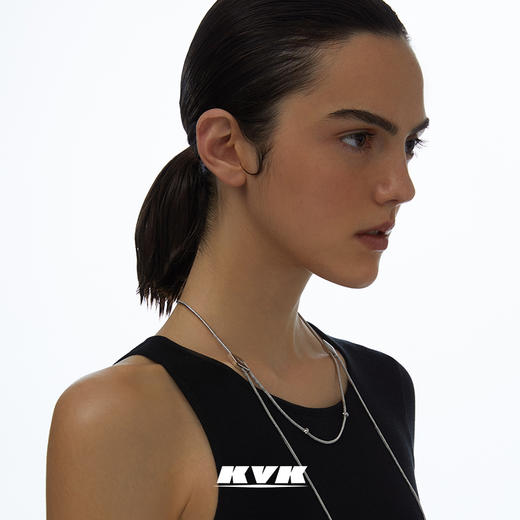 KVK项链女2021年新款多功能绳结项链女轻奢小众锁骨链饰品配饰 商品图2