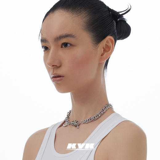KVK项链桃花元素可重组项链轻奢小众设计锁骨链女夏2021年新款潮 商品图2