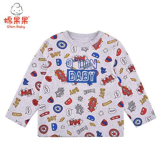 商场同款棉果果春秋季男童氨棉棉毛套头T恤M312140221432 商品图0