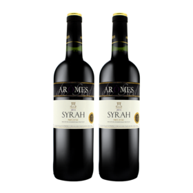 【双支特惠装】奥莫斯-西拉干红葡萄酒 Aromes du Sud Syrah 750ml*2