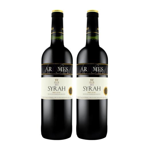 【双支特惠装】奥莫斯-西拉干红葡萄酒 Aromes du Sud Syrah 750ml*2 商品图0