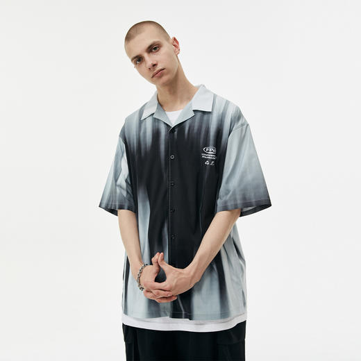 FPA(VENGETICE)谍影重重印花夏威夷短袖衬衫国潮牌夏季宽松衬衣男 商品图1