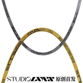 LURS官方店铺20新款原创设计国潮钢尺蛇骨项链男ins嘻哈蹦迪网红