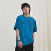 PCLP(PERCLIPS) 拉链坎线胶牌短袖夏季国潮牌潮流宽松圆领半袖t恤 商品缩略图3