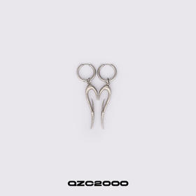 QZC2000 时装简约设计图腾金属耳环 耳坠 吊坠  情侣款