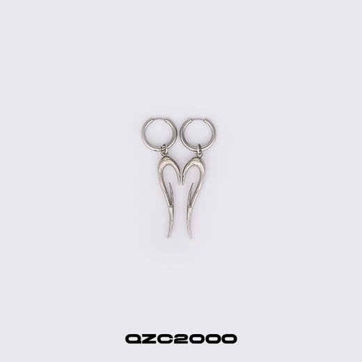 QZC2000 时装简约设计图腾金属耳环 耳坠 吊坠  情侣款 商品图0