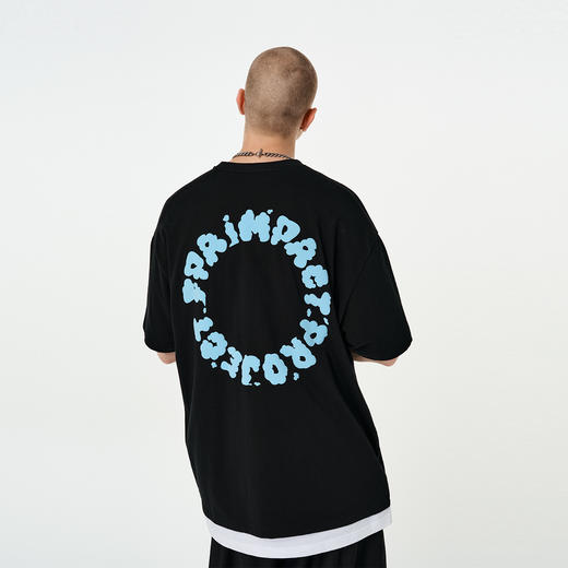 FPA(VENGETICE) 发泡云朵圈圈短袖 国潮牌嘻哈宽松街头情侣款T恤 商品图0