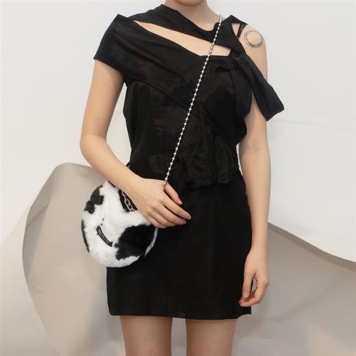 〖HIDDENNOTES〗动物纹 黑白奶牛纹单肩腋下包 斜挎链条包手机包 商品图1