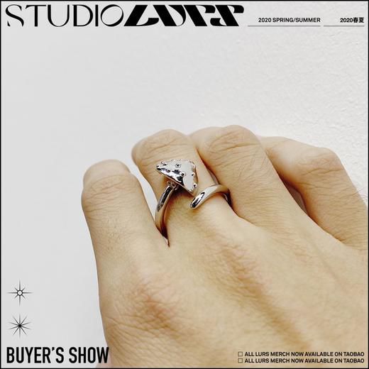 LURS官方原创设计蘑菇元素蹦迪潮玩戒指男ins风简约百搭 商品图1