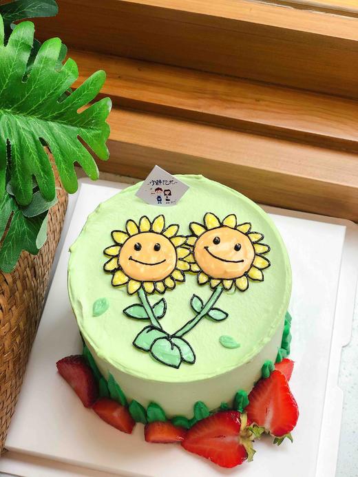 手绘向日葵奶油蛋糕 下单前请仔细阅读商品详情 商品图1