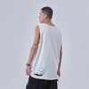 PCLP(PERCLIPS) 下摆割烂破洞打底背心 纯色打底宽松汗衫无袖内搭 商品缩略图2