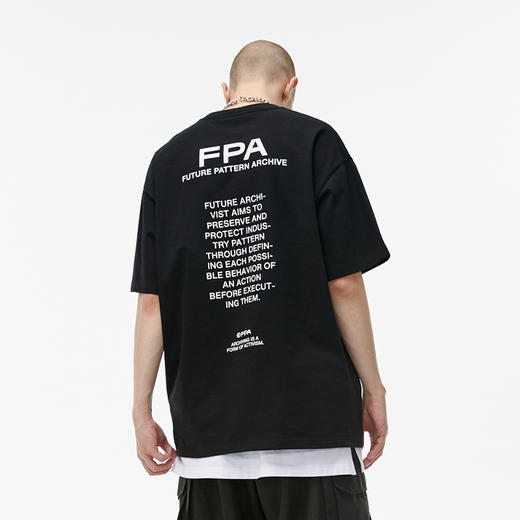 FPA(VENGETICE) 绝密档案主题印花短袖 国潮牌嘻哈宽松街头T恤男 商品图1