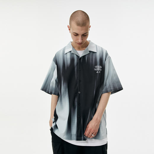 FPA(VENGETICE)谍影重重印花夏威夷短袖衬衫国潮牌夏季宽松衬衣男 商品图0
