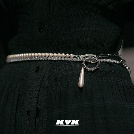 KVK珍珠项链女锁骨链2021新款ins潮小众设计感配饰网红冷淡风饰品 商品图2
