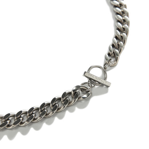 FPA IMPACT 嘻哈古巴项链百搭亮面OT扣 欧美国潮牌潮流钛钢素链子 商品图2