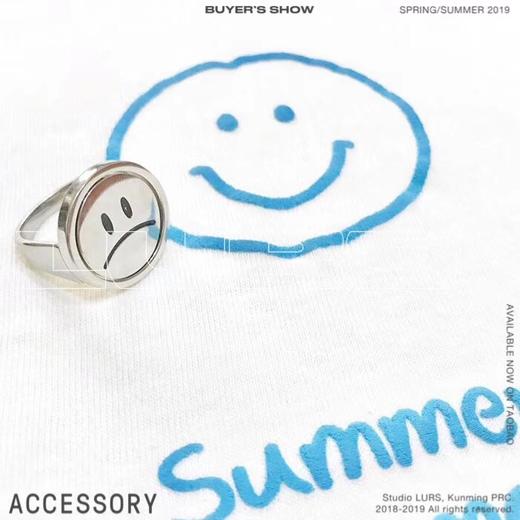 【LURS官方店铺】原创设计国潮笑脸戒指男同款嘻哈潮流ins蹦迪女 商品图2