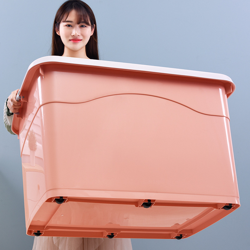 【收纳箱】千勤特大号加厚家用整理箱抽屉式收纳盒透明储物箱衣服收纳箱