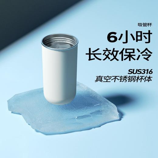 【已下架】chako 夏季保冷 冬季保温吸管水杯 316食品级不锈钢375ml [福利品]undefined 商品图3