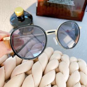 客配 圆框近视太阳镜 450度