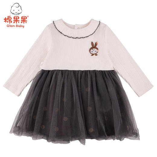 商场同款棉果果春秋季女童针织连衣裙M322700421481 商品图1