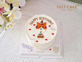 1027CAKE |  手绘蛋糕 ins风  小猫咪